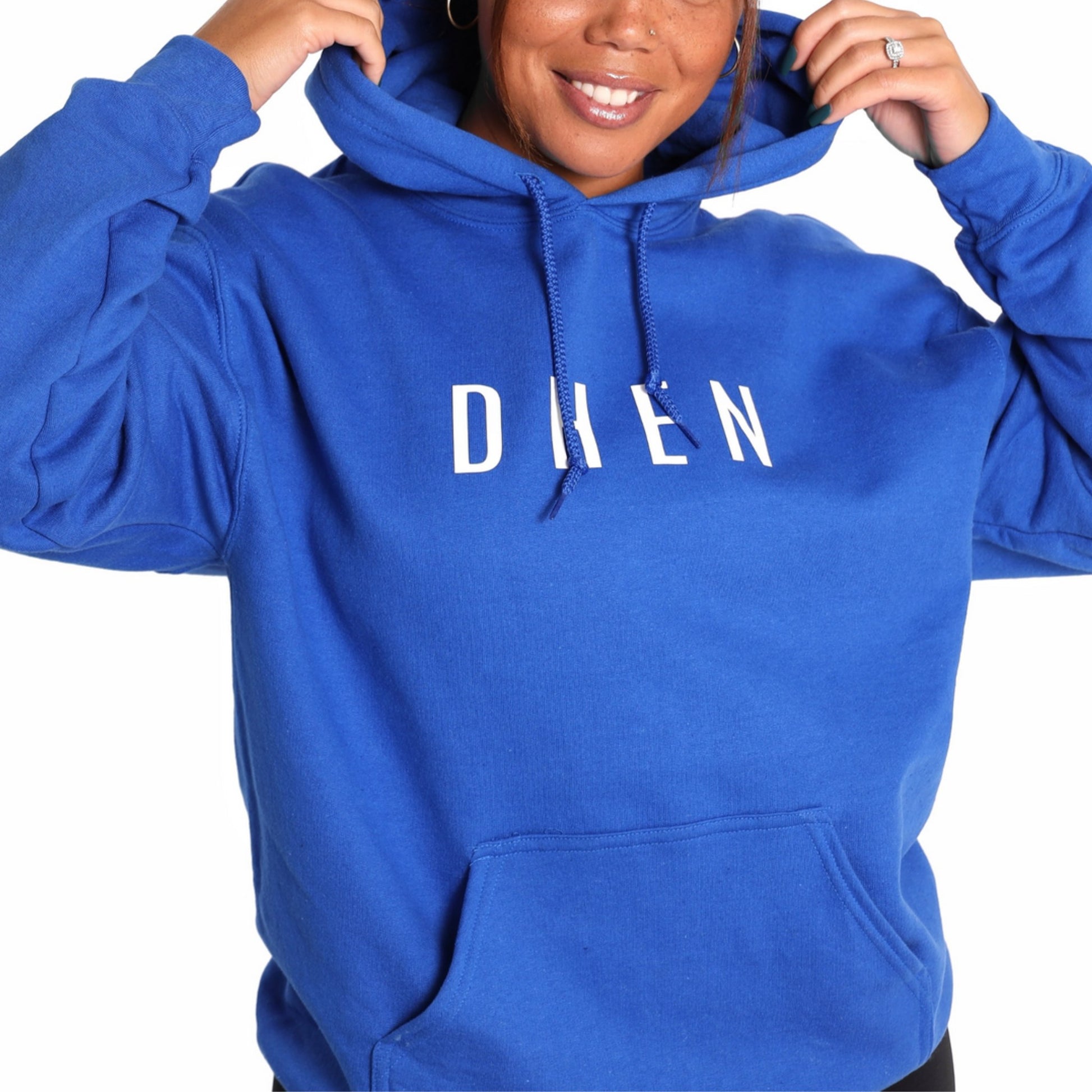 Blue Pull Over Hoodie 